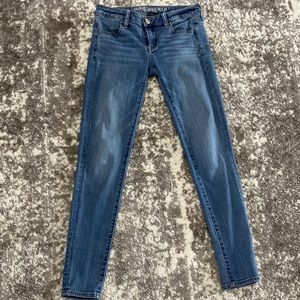 American Eagle super stretch super low jegging, Sz 4